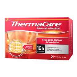 Thermacare Patch Auto-Chauffant Bas du Dos - 2 Patchs - Soulage les douleurs du bas du dos et des lombaires