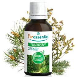 Puressentiel Huile Essentielle pour Diffusion Promenade en Forêt 30 ml – Oxygène l'esprit, purifie l'air et offre un break ressourçant
