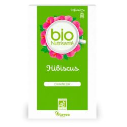 Vitavea BioNutrisanté Infusion - Saveur Hibiscus - Infusion Drainante - 20 sachets