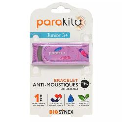 Parakito Bracelet Anti-Moustiques Junior Plume + 2 Recharges