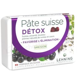 Lehning Pâte Suisse Détox Favorise l'Élimination - 40 Gommes
