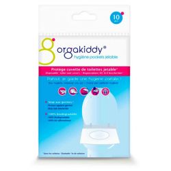 Orgakiddy Hygiène Pocket Protège Cuvette de Toilettes Jetable Classique - 10 unités