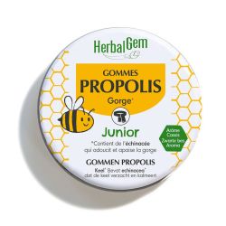 HerbalGerm Propolis Junior Bio - Gommes pour Enfants - Gorge - 45g