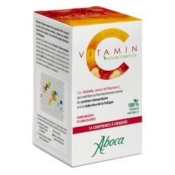 Aboca Vitamin C Naturcomplex Système Immunitaire & Réduction de la Fatigue - 14 Comprimés à Croquer