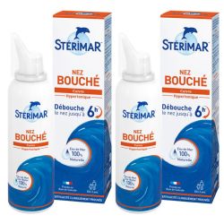Stérimar Nez Bouché Lot de 2x100ml – Décongestion rapide et soulagement