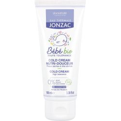 Eau Thermale Jonzac Bébé Bio Cold Cream Nutri-Douceur Bio - 100 ml - Nourrit, protège et apaise la peau fragile de bébé