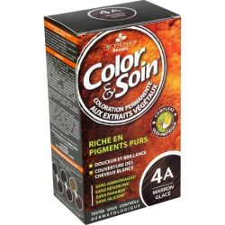 Les 3 Chênes Color & Soin Coloration Permanente - 4A Marron Glacé