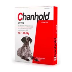 Clément-Thékan Chanhold 120mg - Pour Chiens De 10,1 À 20kg - Parasites Externes - Boîte De 3 Pipettes