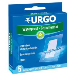Urgo Waterproof Optiskin Pansement Stérile Grand Format 10 × 7 cm - 5 Pansements
