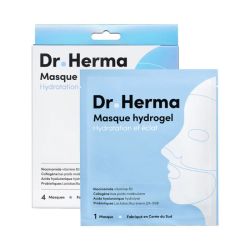 Dr Herma Masque Hydrogel Hydrate Illumine Raffermit Tous Types de Peaux - 1 Unité