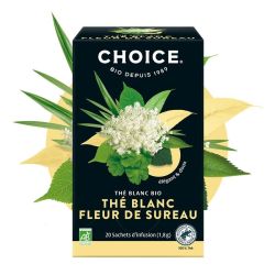 CHOICE Thé Blanc Fleur de Sureau Bio - 20 Sachets