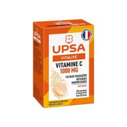UPSA Vitamine C 1000mg - 20 Comprimés Effervescents Orange
