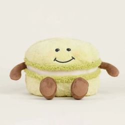 Soframar Warmies Bouillotte Peluche Déhoussable Macaron 24 cm - Chaleur réconfortante et apaisante