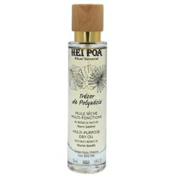 Hei Poa Huile Sèche Trésor de Polynésie 50ml - Nutrition satinée et sillage exotique corps et cheveux