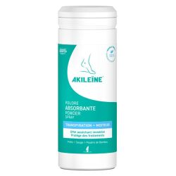 Akileïne Poudre Absorbante - Réduit la Transpiration et la Moiteur des Pieds - 75 g