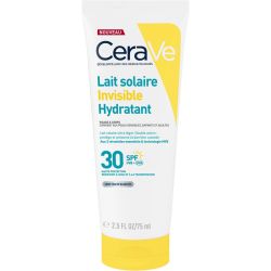 CeraVe Lait Solaire Invisible Hydratant SPF30 75 ml – Protection visage et corps