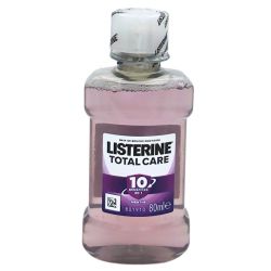 Listerine Total Care Bain de Bouche Quotidien 10-en-1 format voyage 80 ml - Protection complète dents et gencives