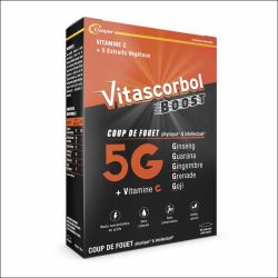 Vitascorbol Boost 5G - 20 Ampoules - Vitalité Intense et Coup de Fouet Immédiat