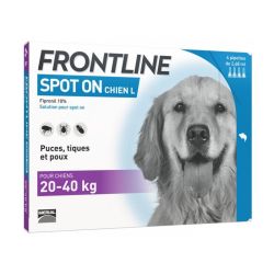 Frontline Spot-On Chien L (20-40 kg) 4 Pipettes