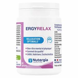 Nutergia Ergyrelax - Aide à la Déconnexion - Tensions Musculaires - Sommeil - 60 gélules