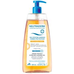 Neutraderm Gel Douche Surgras Dermo-Protecteur 500 ml - Nettoie, apaise, hydrate et protège du dessèchement