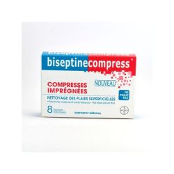 Biseptine Compress 8 sachets individuels
