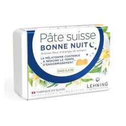 Lehning Pâte Suisse Bonne Nuit Réduit le Temps d'Endormissement - 40 Gommes