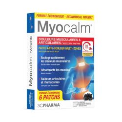 3C Pharma Myocalm Patchs Douleurs Musculaires Multi-zones - Format économique 6 patchs