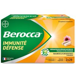 Berocca Immunité Défense - 2 x 28 Gélules Végétales