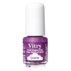 Vitry Vernis à Ongles à l’Eau - 4ml - Couleur : Licorne - Vernis naturel et ludique dès 3 ans