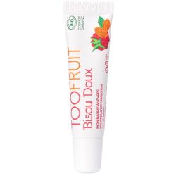 Toofruit Baume à Lèvres Bisou Doux Mademoiselle - 10ml - Cassis Amande - Lèvres teintées pour enfants