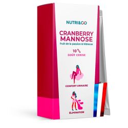 Nutri&Co Cranberry Mannose - 10 sticks - Prévention naturelle de l’inconfort urinaire