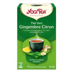 Yogi Tea Infusion Thé Vert Gingembre Citron Bio - 17 Sachets