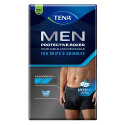 Tena Men Protective Boxer de Protection Lavable Noir - Taille M - 1 Unité