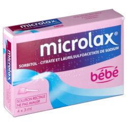 Microlax Bébé gel tube canule 4 unidoses