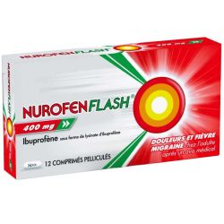 Nurofen Flash 400 mg 12 Comprimés - Ibuprofène