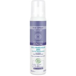 Eau Thermale Jonzac Déo Fraîcheur 24H Haute Tolérance Bio - 100 ml - Protège, rafraîchit et respecte