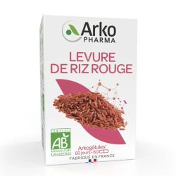 Arkopharma Arkogélules Levure de Riz Rouge Bio - 60 Gélules - Fermentation traditionnelle & naturalité BIO