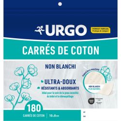 URGO 180 Carrés de Coton Non Blanchi