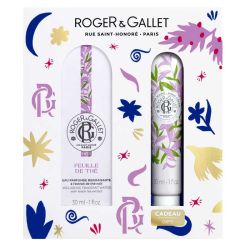 Roger & Gallet Coffret Eau Parfumée Bienfaisante Feuille de Thé et Crème Mains