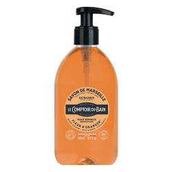 Le Comptoir du Bain Savon de Marseille Extra Doux - Fleur d'Oranger - Peau Douce & Souple - 500 ml