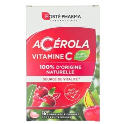 Forté Pharma Acérola Vitamine C 36 comprimés - Tonus, vitalité et réduction de la fatigue