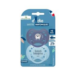 Dodie Reforest'Action Lot de 2 Sucettes Anatomiques - En Silicone - +18 Mois - Phoque