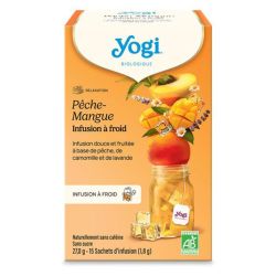 Yogi Tea Infusions À Froid Pêche Mangue Bio 15 Sachets – Détente et exotisme