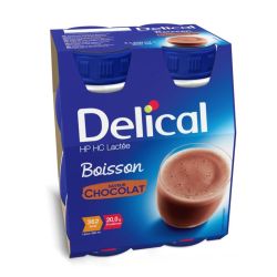 Delical Boisson Lactée HP/HC Chocolat - 4 x 200ml