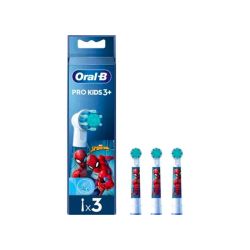 Oral-B Pro Kids 3+ Spiderman - Brossettes de Rechange - 3 Brossettes