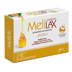 Aboca Melilax Pediatric Microlavement Traitement de la Constipation - 6 Micro Lavements de 10g