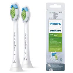 Philips Sonicare W2 Optimal White Têtes de Brosse à Dents HX6062/10 Blanc - Lot de 2
