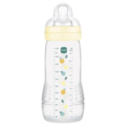 MAM Easy Active Biberons 2ème Âge - 1 Biberon de 330 ml - 6 Mois et + - Débit Très Rapide - Couleur : Pearl