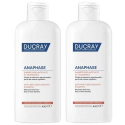 Ducray Anaphase Shampooing Antichute et Croissance 2x400 ml - Force & Densité Capillaire